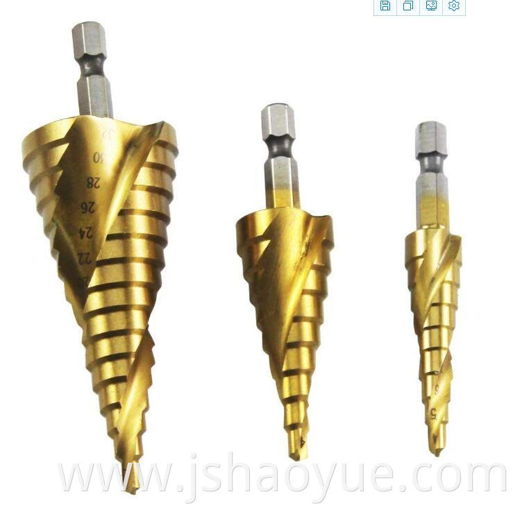  Coated Spiral Grooved Drill Bit Set